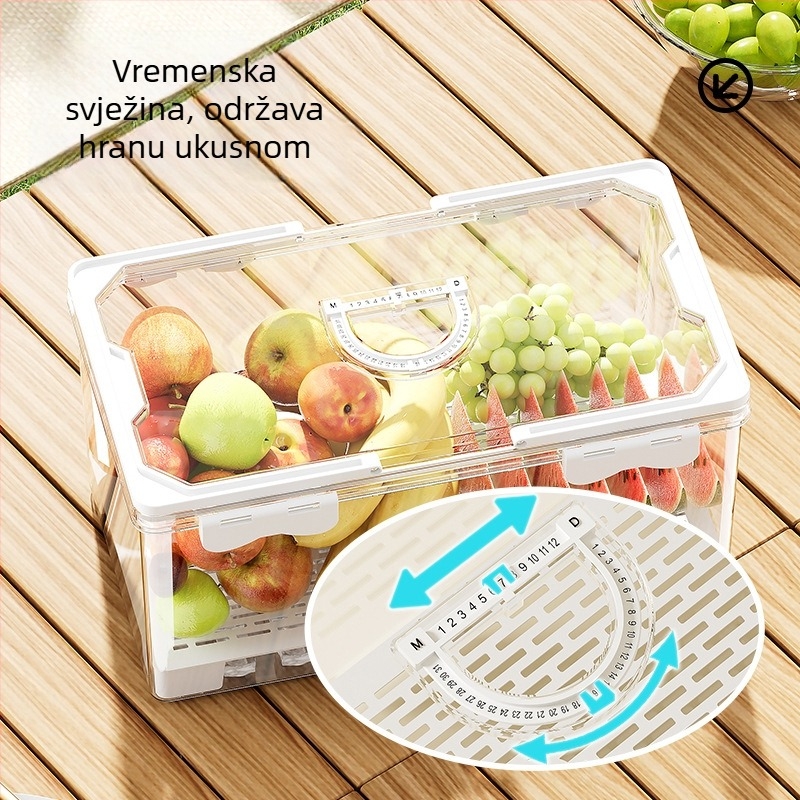 Prijenosna kutija za hranu – skladištenje i očuvanje svježine (Materijal: plastika za hranu; Značajke: prijenosno, skladištenje, očuvanje svježine)