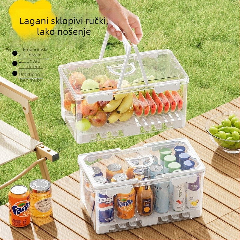 Prijenosna kutija za hranu – skladištenje i očuvanje svježine (Materijal: plastika za hranu; Značajke: prijenosno, skladištenje, očuvanje svježine)