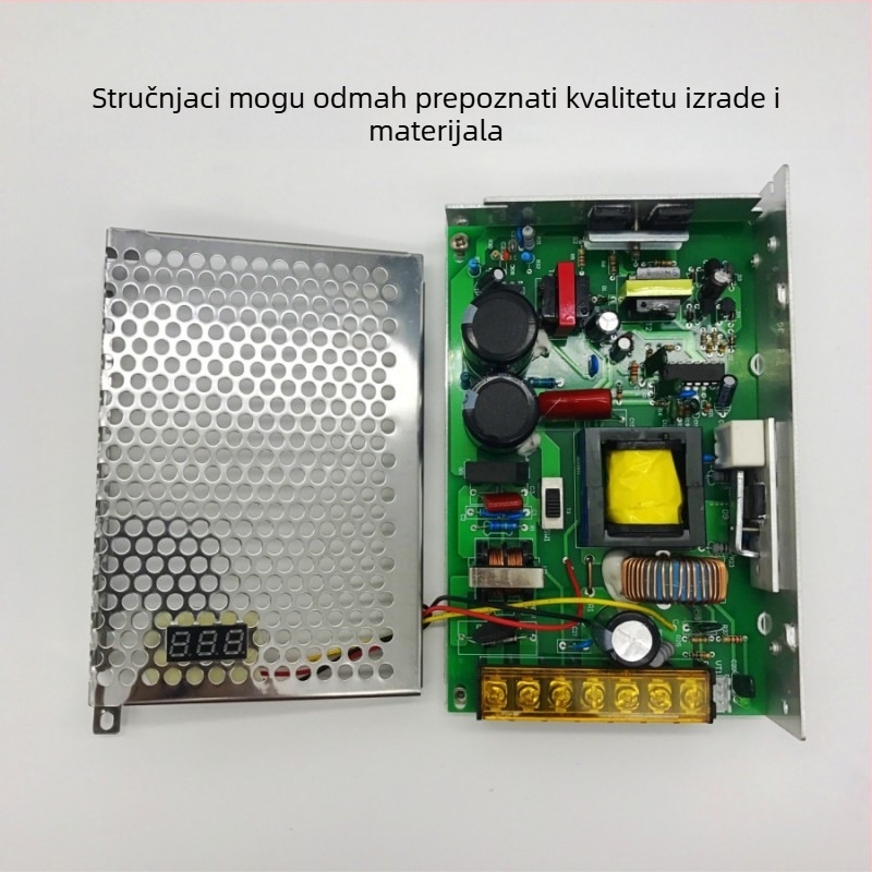 Napajanje DC s digitalnim zaslonom, PWM regulacijom, Switching tip, izlaz 0-36V do 150W, 0-6A, ulaz 110/220V, učinkovitost 85%, šum izlaza <100 mV