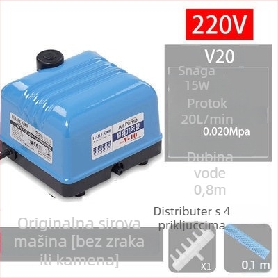 Haili pumpa za kisik za akvarij i jezero – visoka snaga, tihi rad, vodootporna, modeli V10, V20, V30 i V60