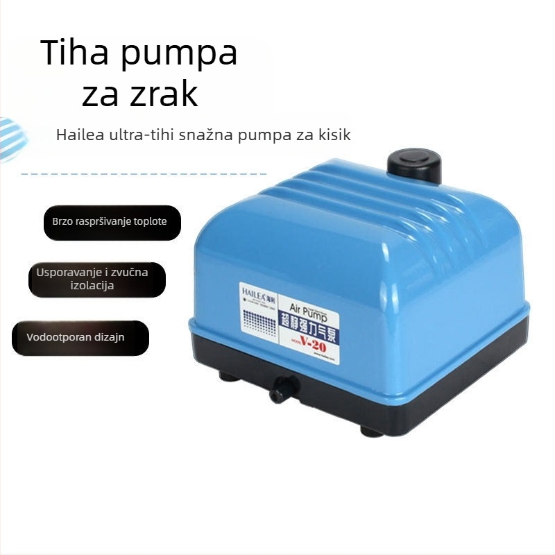 Haili pumpa za kisik za akvarij i jezero – visoka snaga, tihi rad, vodootporna, modeli V10, V20, V30 i V60