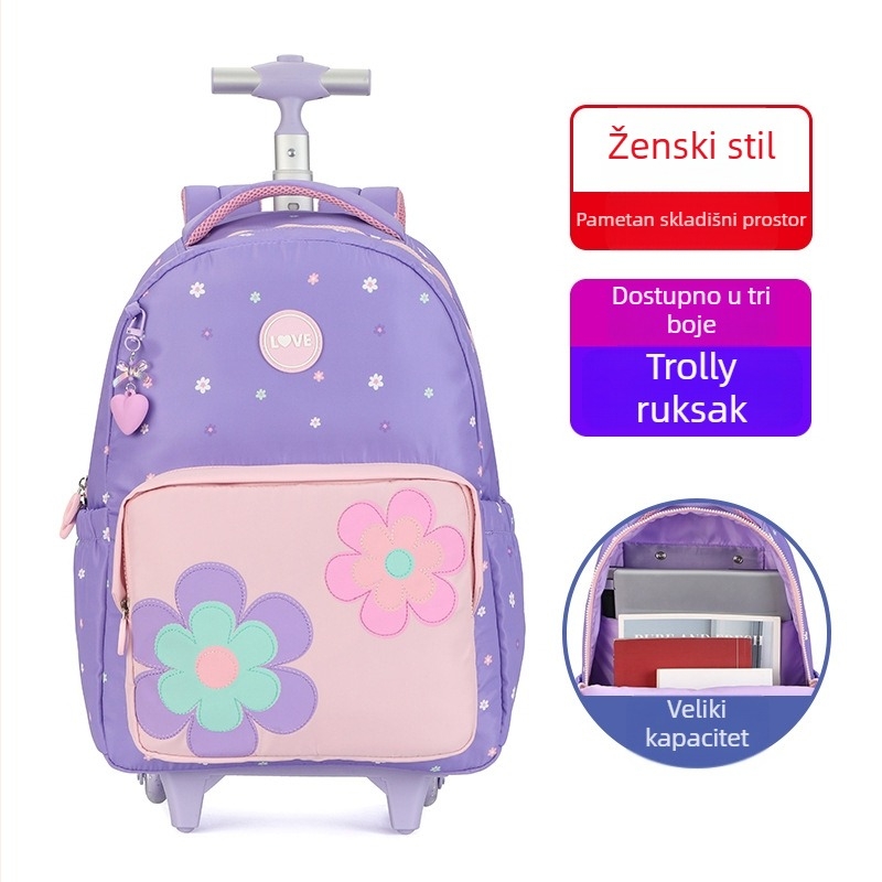 Tuo Sen školska torba s zaštitom kralježnice, 20–35L, poliesterska, za 16-inčni prijenosnik, naramenice s zračnim jastučićem, mladenački kampus stil