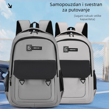 Unisex ranac za putovanja i posao, velik kapacitet 36–55L, lagani poliester, 14-inčno prijenosno računalo, ergonomske zakrivljene naramenice, proljeće 2025