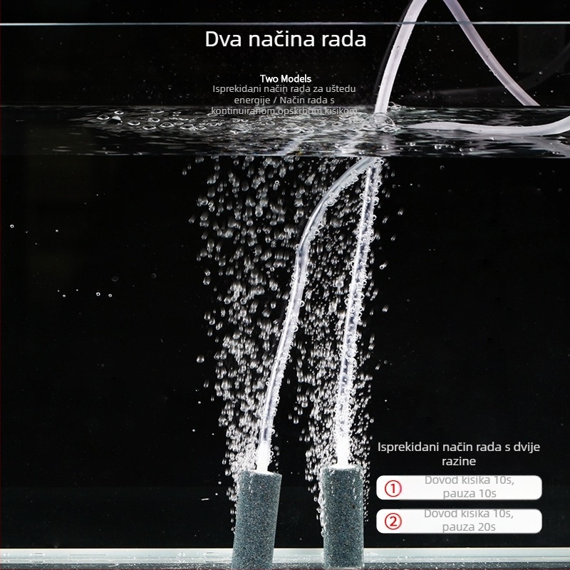 DC napajana pumpa zraka za akvarij CP serije, velika kapaciteta, podesivi protok zraka, težina 1 kg, buka 45 dB, marka Jialu