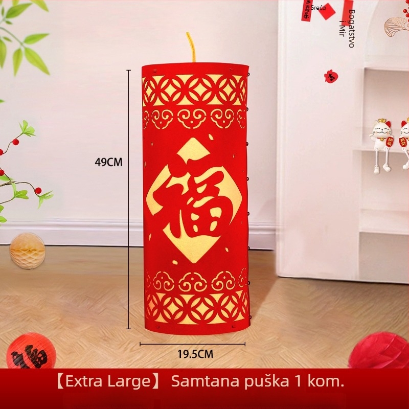 Lažna cijev vatrometa – rekvizit za uređenje prostora, materijal: čelik, stil: animirani