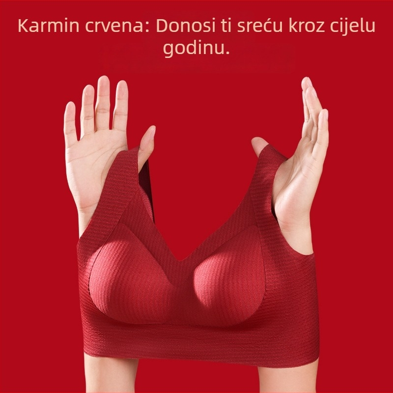 Bešivni set donjeg rublja za Zodiac godinu — 3/4 košarice, tanke oblikovane košarice, fiksne dvostruke naramenice, prozračni najlon