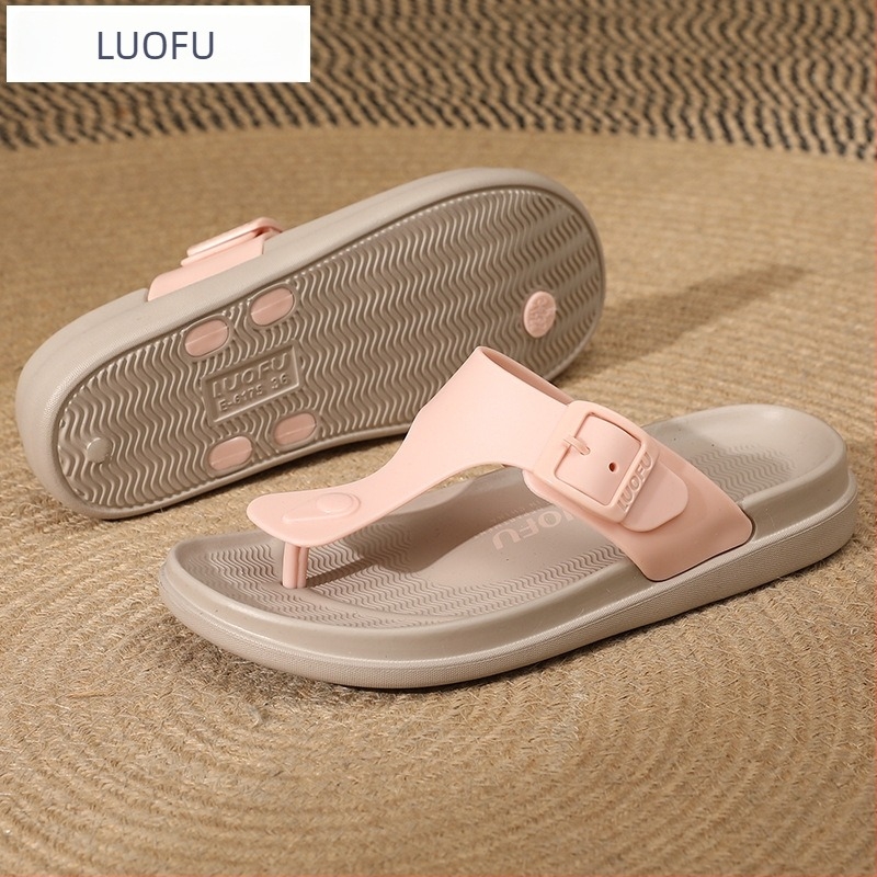 Ženske sandale flip-flop tipa T, PVC gornji dio, EVA đon, debljina đona 2 cm, ravna peta, oblik prsta: riblja kost