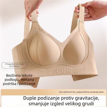 Original bezšivna grudnjak za žene s velikim košem – tanak materijal, mekana podrška, oblikovanje grudi, protiv spuštanja