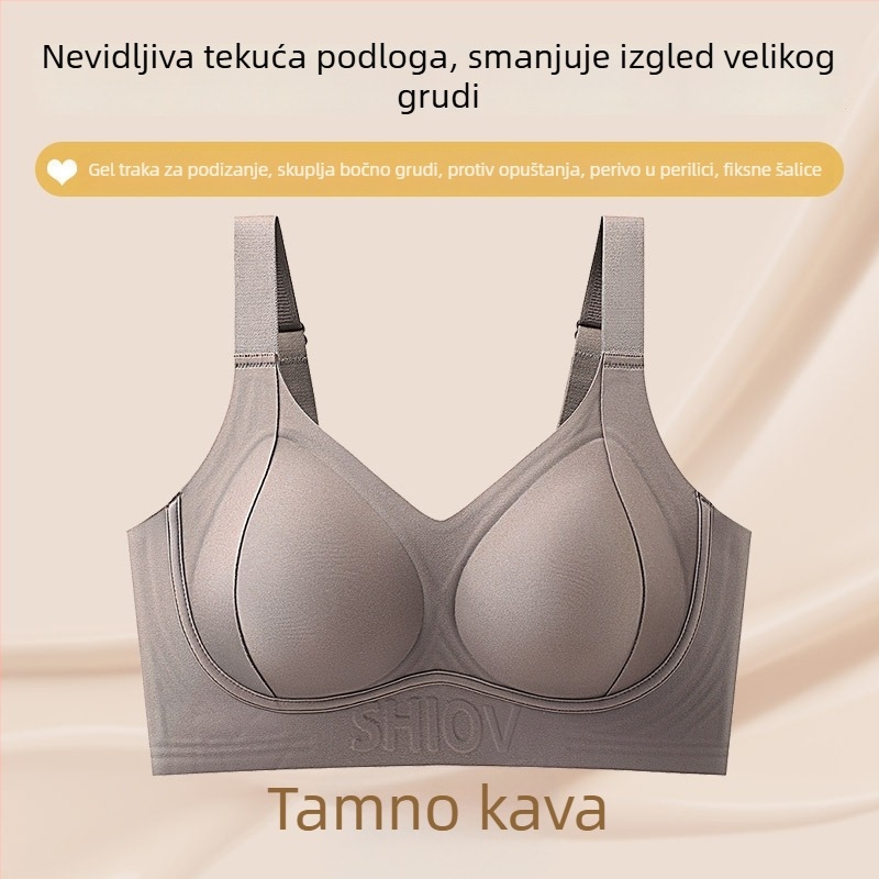 Original bezšivna grudnjak za žene s velikim košem – tanak materijal, mekana podrška, oblikovanje grudi, protiv spuštanja