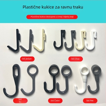 Plastični kukač za kartice – polirani završetak, minimalistički stil, montaža bez bušenja. Materijal: plastika; Marka: Gies; Kod proizvoda: New plastic card hook