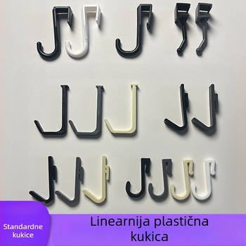 Plastični kukač za kartice – polirani završetak, minimalistički stil, montaža bez bušenja. Materijal: plastika; Marka: Gies; Kod proizvoda: New plastic card hook