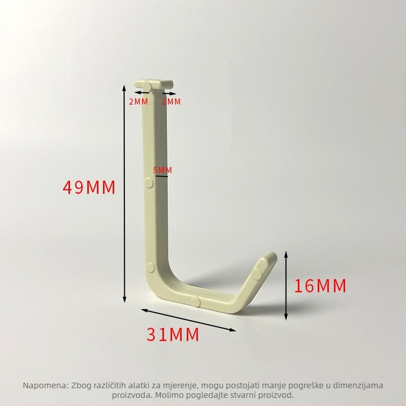 Plastični kukač za kartice – polirani završetak, minimalistički stil, montaža bez bušenja. Materijal: plastika; Marka: Gies; Kod proizvoda: New plastic card hook