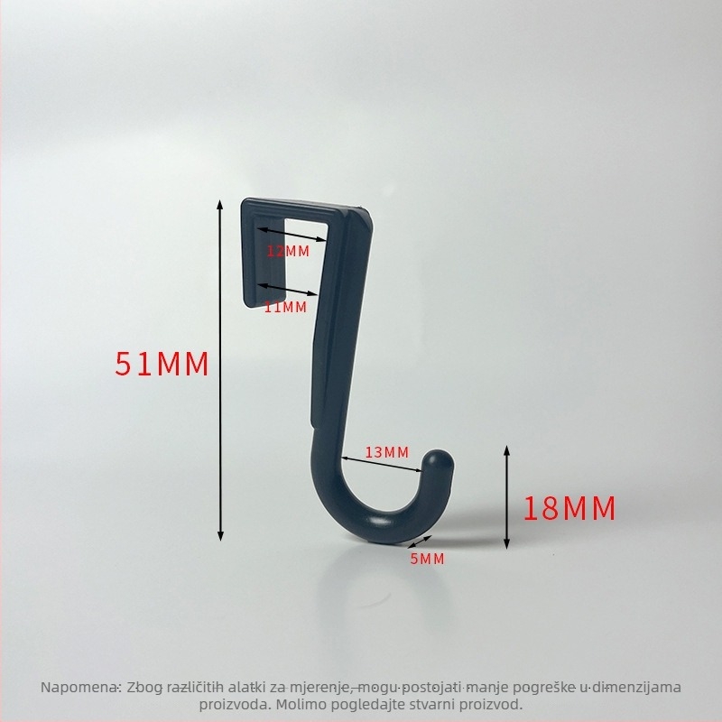 Plastični kukač za kartice – polirani završetak, minimalistički stil, montaža bez bušenja. Materijal: plastika; Marka: Gies; Kod proizvoda: New plastic card hook