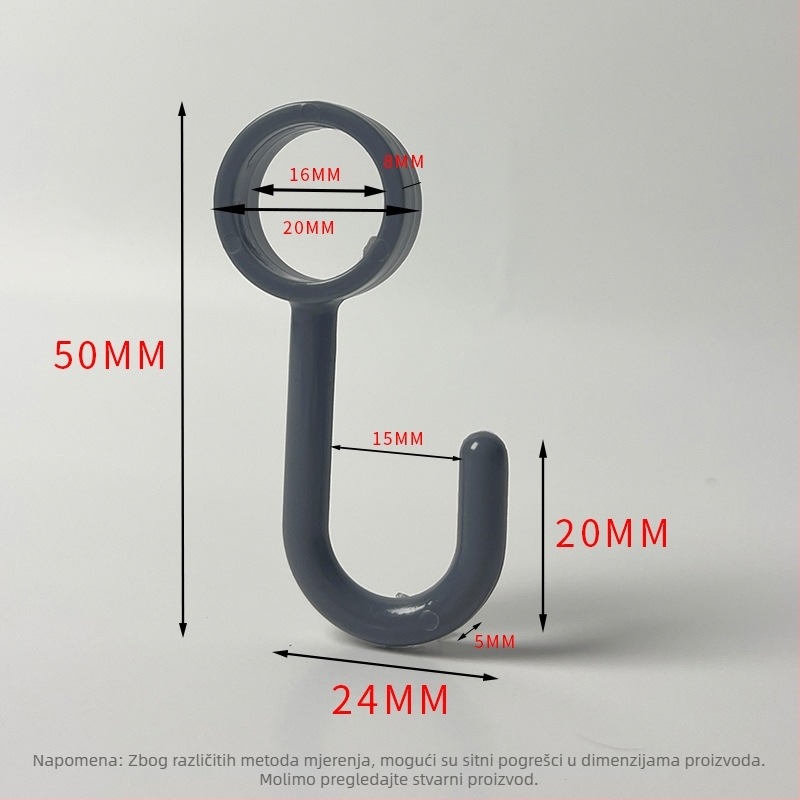 Plastični kukač za kartice – polirani završetak, minimalistički stil, montaža bez bušenja. Materijal: plastika; Marka: Gies; Kod proizvoda: New plastic card hook