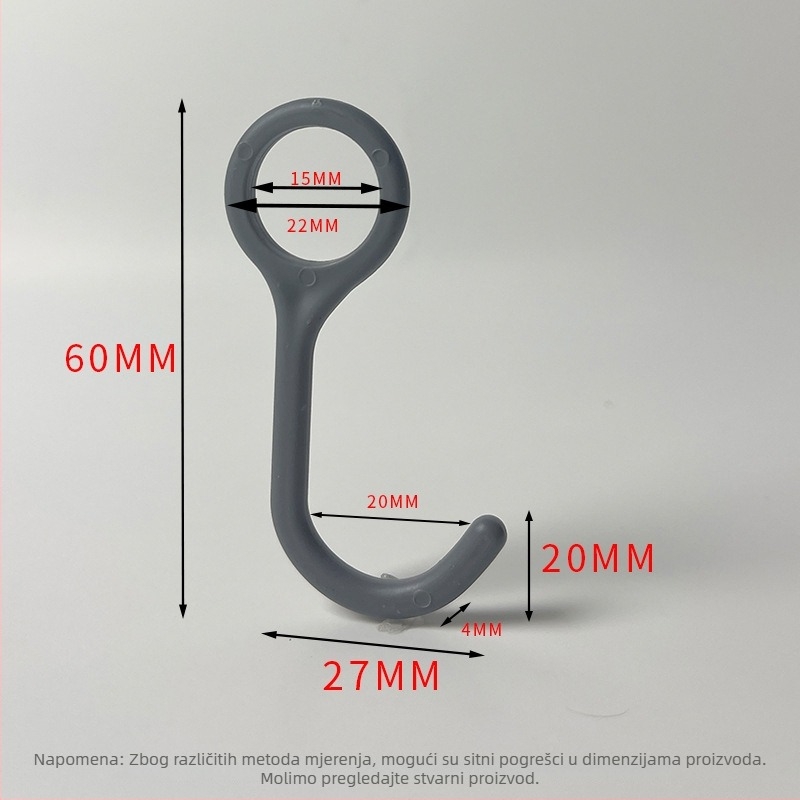 Plastični kukač za kartice – polirani završetak, minimalistički stil, montaža bez bušenja. Materijal: plastika; Marka: Gies; Kod proizvoda: New plastic card hook