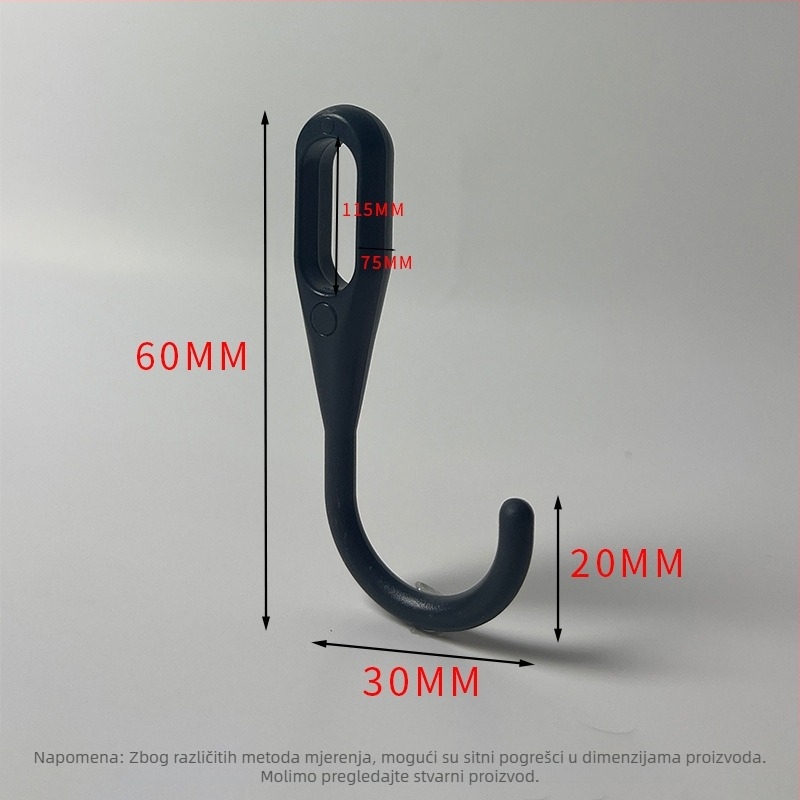 Plastični kukač za kartice – polirani završetak, minimalistički stil, montaža bez bušenja. Materijal: plastika; Marka: Gies; Kod proizvoda: New plastic card hook