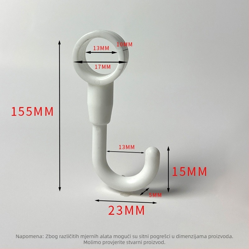 Plastični kukač za kartice – polirani završetak, minimalistički stil, montaža bez bušenja. Materijal: plastika; Marka: Gies; Kod proizvoda: New plastic card hook