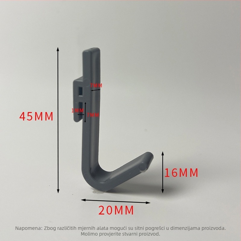 Plastični kukač za kartice – polirani završetak, minimalistički stil, montaža bez bušenja. Materijal: plastika; Marka: Gies; Kod proizvoda: New plastic card hook