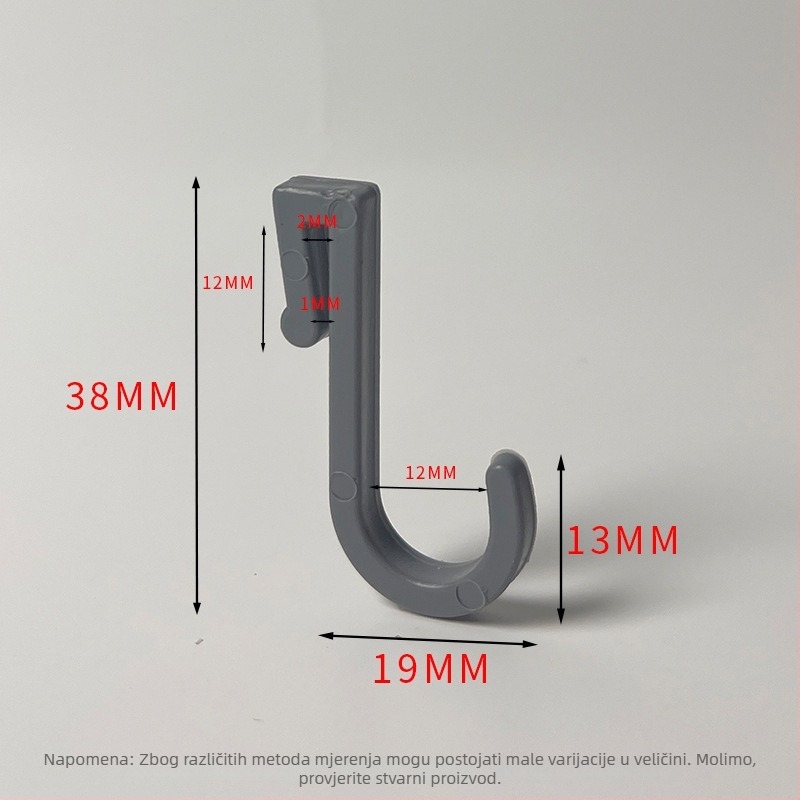 Plastični kukač za kartice – polirani završetak, minimalistički stil, montaža bez bušenja. Materijal: plastika; Marka: Gies; Kod proizvoda: New plastic card hook