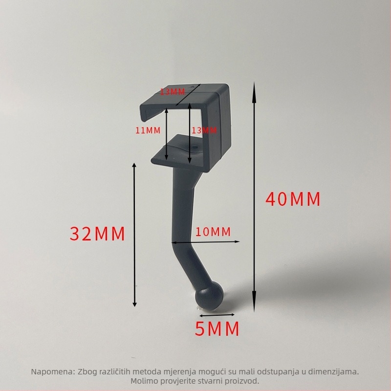 Plastični kukač za kartice – polirani završetak, minimalistički stil, montaža bez bušenja. Materijal: plastika; Marka: Gies; Kod proizvoda: New plastic card hook