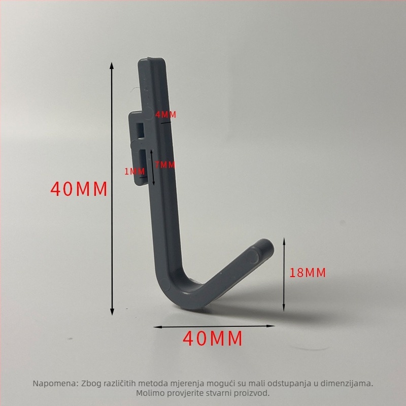 Plastični kukač za kartice – polirani završetak, minimalistički stil, montaža bez bušenja. Materijal: plastika; Marka: Gies; Kod proizvoda: New plastic card hook