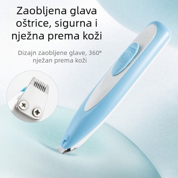 Brusilica za šape kućnih ljubimaca s LED svjetlom, tiho električni kliper za mačke i pse, ABS kućište, model Lb-082223