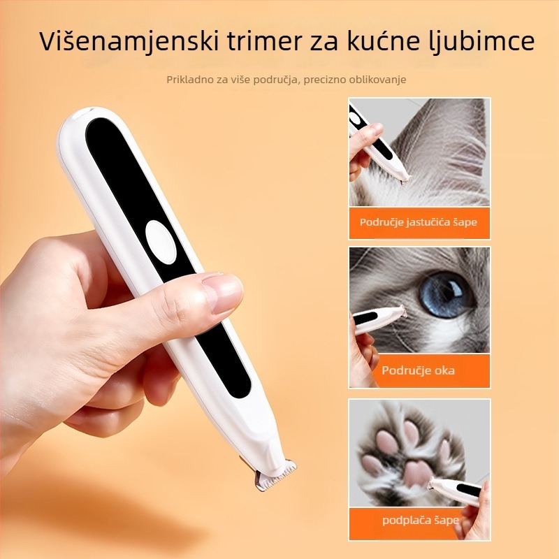 Električni klipper za dlaku kućnih ljubimaca, za pse i mačke, plastično kućište, bez marke, nije uvoz