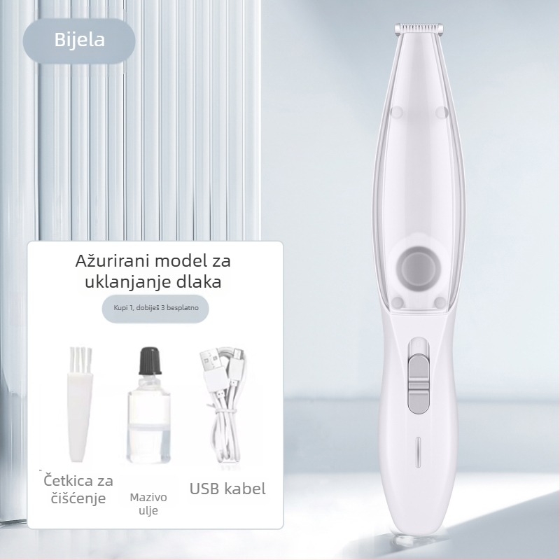 Električni trimer dlake za kućne ljubimce – za mačke i male pse; Materijal: ABS+keramički spoj; Model HW-083328; Marka: HAWoo/Hawor; Izvoz preko granice ekskluzivni izvor nabave: Da; Vlastita marka: Da