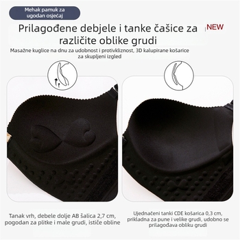 Leopard uzorak grudnjaka s prednjim kopčanjem, push-up, košarice 3/4, tanke oblikovane košarice, prozračan materijal od nylona i spandeksa