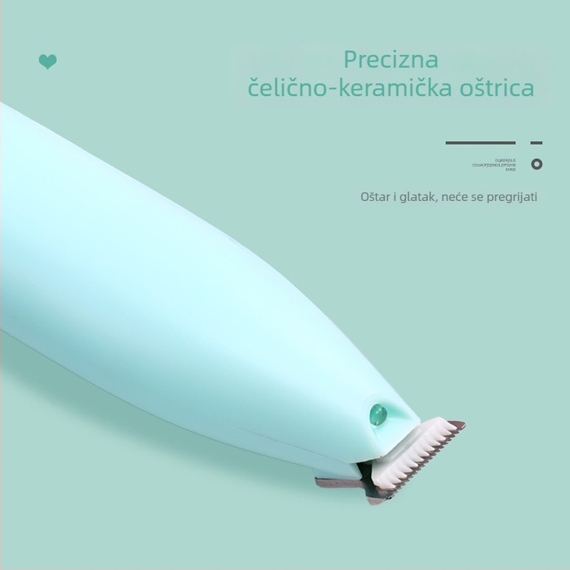 Električni kliper za dlaku šapa kućnih ljubimaca – Zincon, plastično kućište, pogodan za pse i mačke