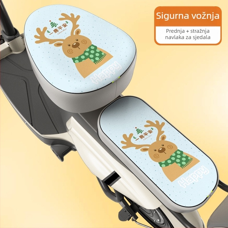 Navlaka za sjedalo električnog bicikla – otporna na sunčevu svjetlost i kišu, mekani PU jastuk – kompatibilno s električnim biciklima Aima i Yade