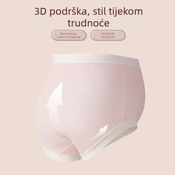 Trudničke gaćice s visokim strukom, pamuk, podrška trbuhu, prozračnje, antibakterijske, 95-100% pamuk