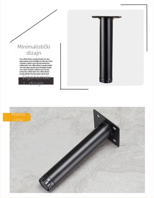 Metalne nogice za namještaj – Y-oblik, moderan minimalistički stil, materijal: hladno valjani čelik, marka Xinhuaxuan, model FJJ, namjena: namještaj