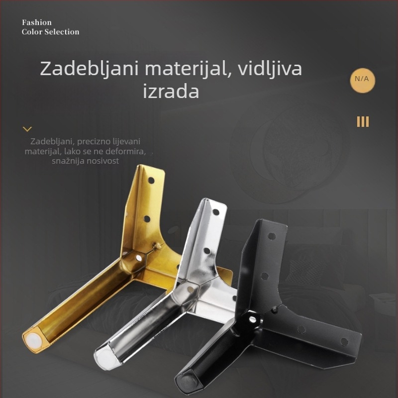 Metalne nogice za namještaj – Y-oblik, moderan minimalistički stil, materijal: hladno valjani čelik, marka Xinhuaxuan, model FJJ, namjena: namještaj