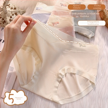 Trudničke gaćice s niskim strukom, od najlona, PLA podstava, Ice Silk tkanina, pletivo