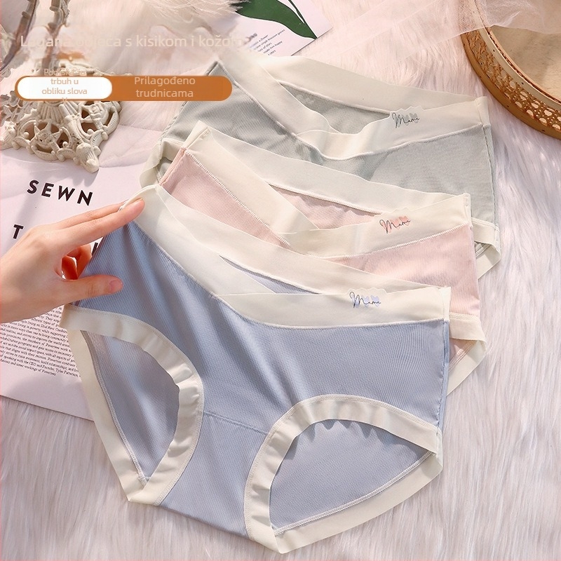 Trudničke gaćice s niskim strukom, od najlona, PLA podstava, Ice Silk tkanina, pletivo