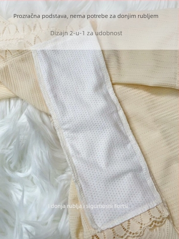 Trudničke sigurnosne šortke 2-u-1, visok pas za podršku trbuha, Ice Silk tkanina, poliestersko-elastanska smjesa, 3/4 dužine