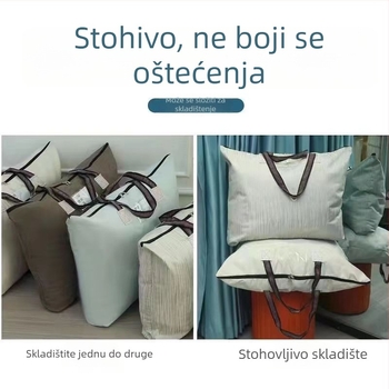 Torba za pohranu deke, kubnog oblika, poliester, velika kapaciteta, pogodna za preseljenje i skladištenje na putovanjima.