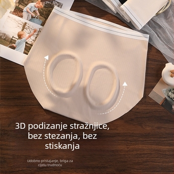 Trudničke gaćice s visokim strukom za potporu trbuha, prozračan antibakterijski materijal, pogodne za sve faze trudnoće i razdoblje poslije poroda