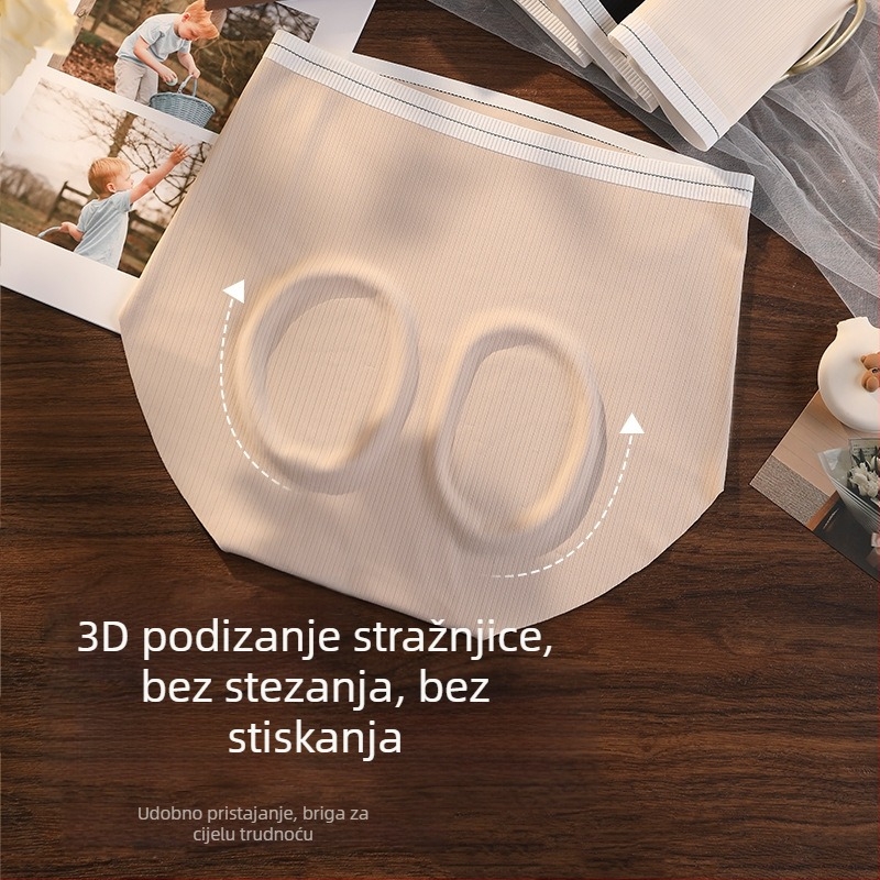Trudničke gaćice s visokim strukom za potporu trbuha, prozračan antibakterijski materijal, pogodne za sve faze trudnoće i razdoblje poslije poroda