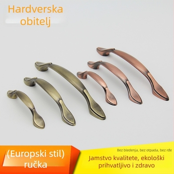 Antička ručka za ladice i ormariće, cinkova legura, elektroplatirano, novi kineski stil, model 022