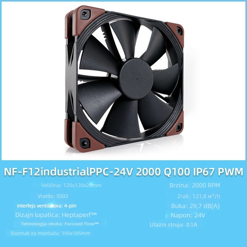 Owl F12/P12 serija PC kućište ventilator, PWM inteligentna kontrola temperature, 5V, 1500 RPM, ležaj SSO2