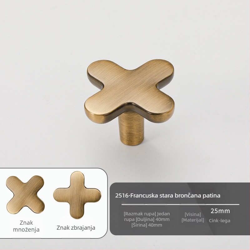 Ručka za ladicu | Moderan minimalistički stil, cinkov legura, lijevanje pod tlakom, oblik šipke, podešivi razmak rupa, model 2519