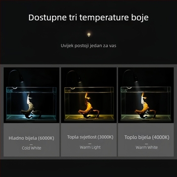 Akvarijski reflektor s promjenjivim intenzitetom i prilagodljivim fokusom, 10W, aluminijska legura, 300 g