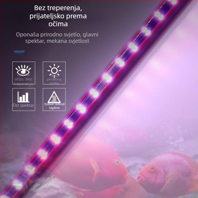 LED lampica za akvarij — Fishy brand, više opcija napajanja za osvjetljenje akvarija
