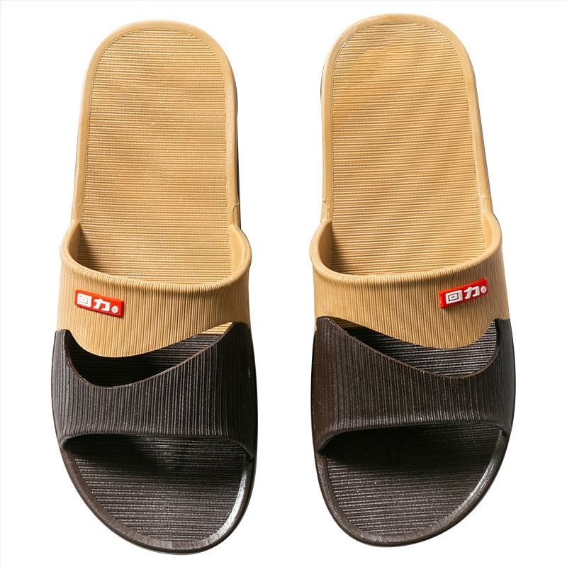 Muške PVC papuče za unutarnju uporabu, protuklizna debela potplat, otvoreni prst, injekcijsko oblikovane