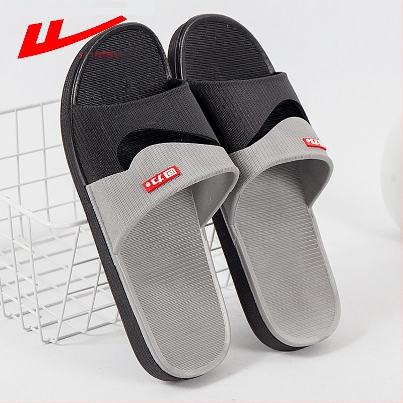 Muške PVC papuče za unutarnju uporabu, protuklizna debela potplat, otvoreni prst, injekcijsko oblikovane