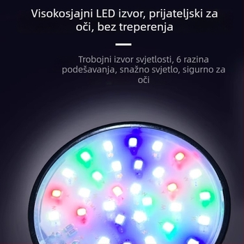 LED svjetlo za akvarij, ABS kućište, 120 g, rasvjeta za vodene biljke