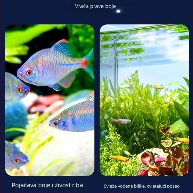 LED svjetlo za akvarij, ABS kućište, 120 g, rasvjeta za vodene biljke