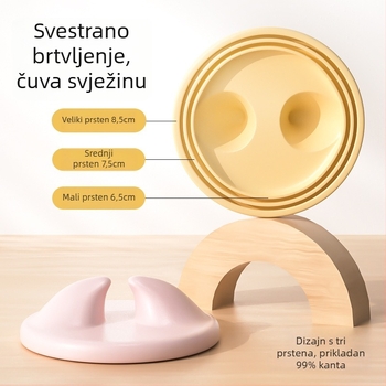 Poklopac za konzerve za kućne ljubimce s ugrađenom žlicom, materijal: TPE, marka Seven oh, pakiranje: kutija 400